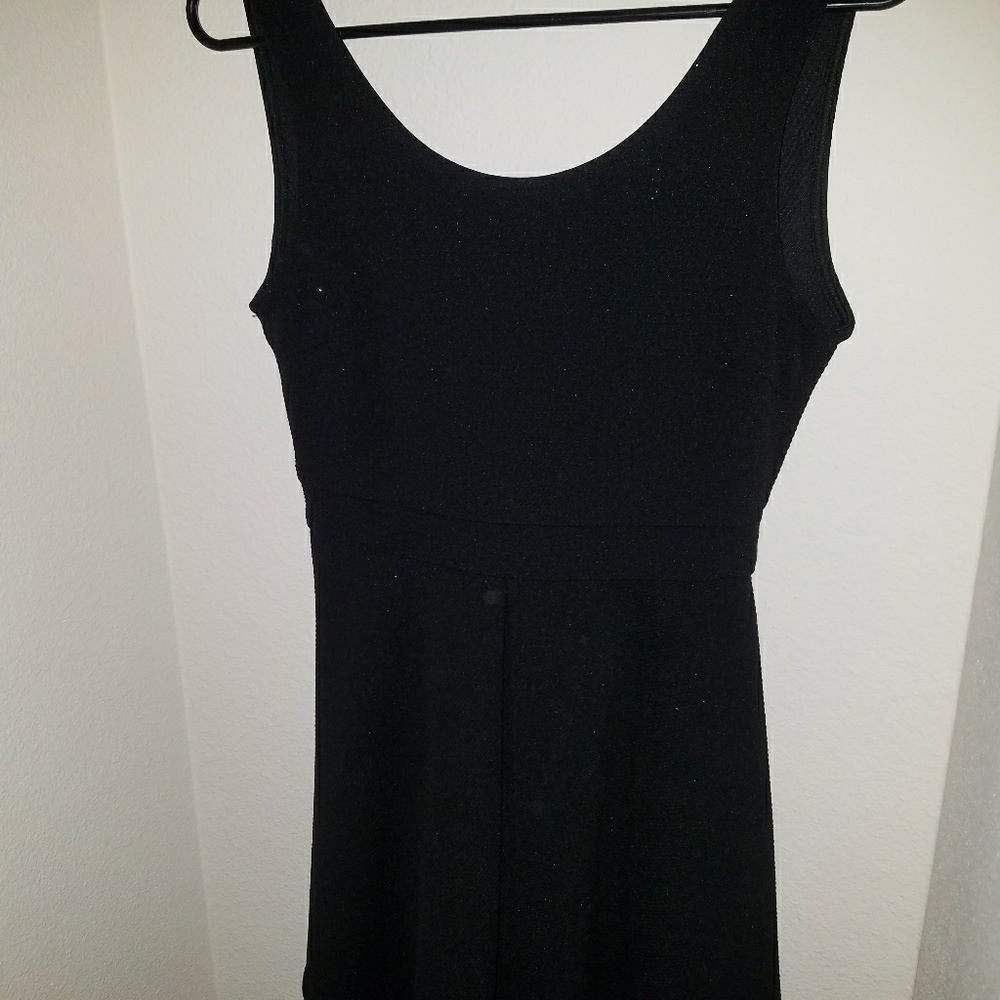 Black glitter dress